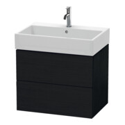 Duravit Waschtischunterschrank L-Cube 68,4x45,9cm, Ei sw, 2 Schubk., wandhängend