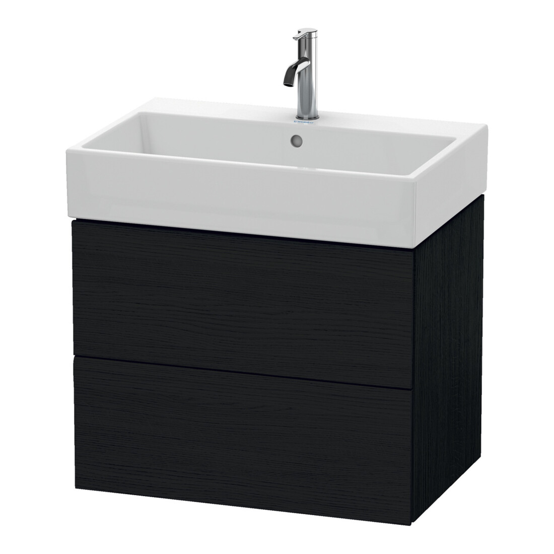Duravit Waschtischunterschrank L-Cube 68,4x45,9cm, Ei sw, 2 Schubk., wandhängend