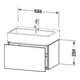 Duravit Waschtischunterschrank L-Cube 68,4x45,9cm, lei, 1 Auszug, wandhängend