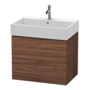 Duravit Waschtischunterschrank L-Cube 68,4x45,9cm, Nussb dkl., 2 Schub., wandhängend