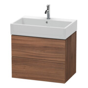 Duravit Waschtischunterschrank L-Cube 68,4x45,9cm, Nussb Nat, 2 Schub., wandhängend