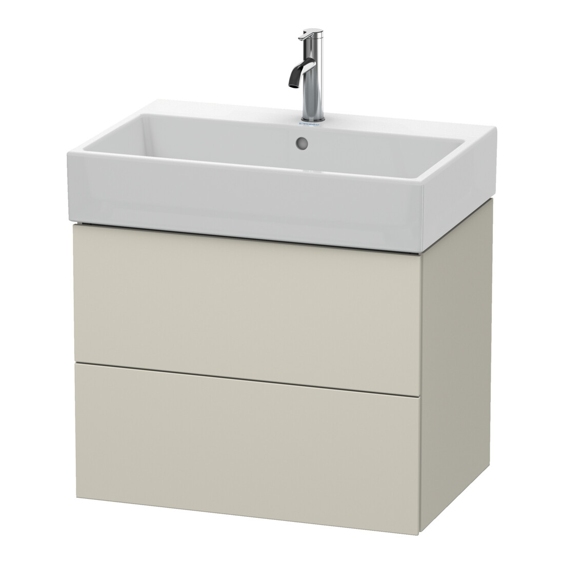 Duravit Waschtischunterschrank L-Cube 68,4x45,9cm, Tau matt, 2 Schub., wandhängend