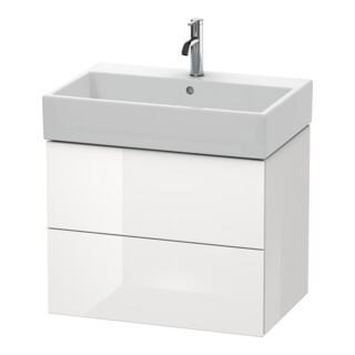 Duravit Waschtischunterschrank L-Cube 68,4x45,9cm, we. hgl, 2 Schub., wandhängend