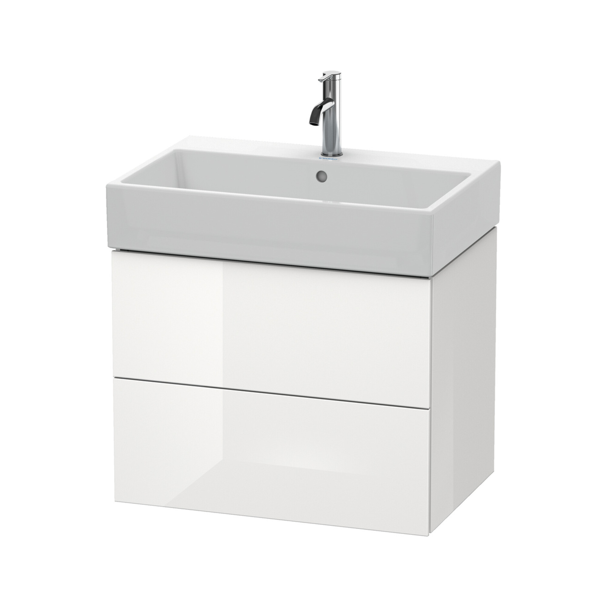 Duravit Waschtischunterschrank L-Cube 68,4x45,9cm, we. hgl, 2 Schub., wandhängend