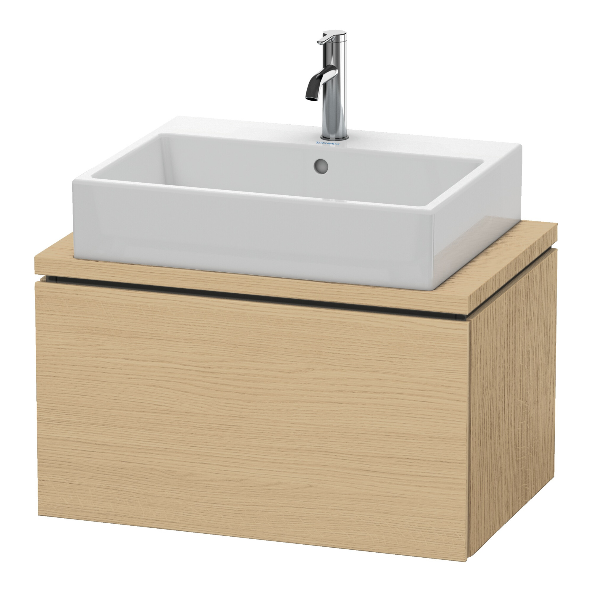 Duravit Waschtischunterschrank L-Cube 72x47,7cm, Ei Nat, für Konsole, 1 Auszug