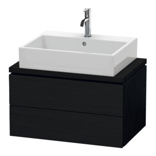 Duravit Waschtischunterschrank L-Cube 72x47,7cm, Ei sw, f Kons, 2 Schubkästen
