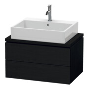 Duravit Waschtischunterschrank L-Cube 72x47,7cm, Ei sw, f Kons, 2 Schubkästen