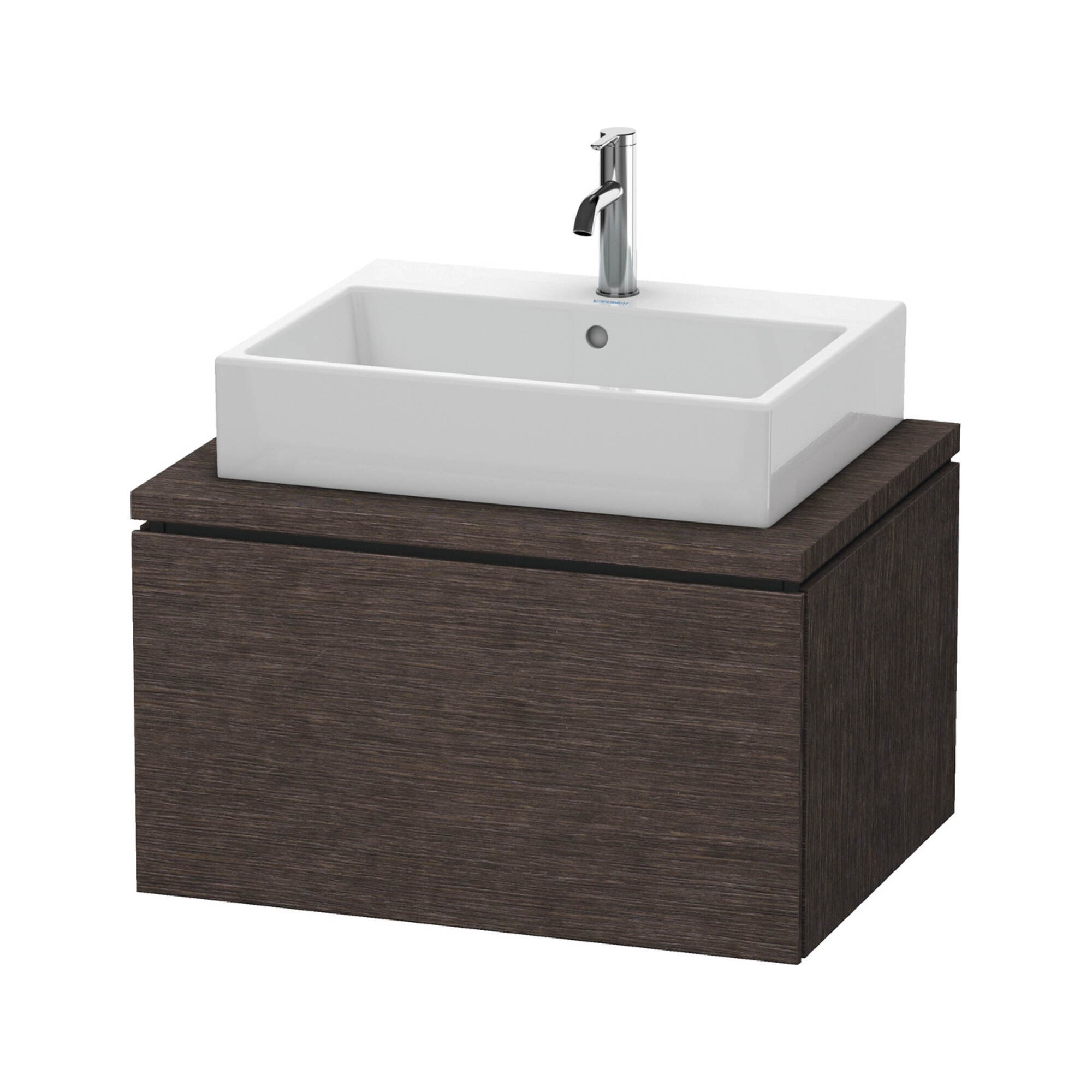 Duravit Waschtischunterschrank L-Cube 72x54,7cm, Ei dkl. geb., f Kons, 1 Ausz.