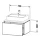Duravit Waschtischunterschrank L-Cube 72x54,7cm, Ei dkl. geb., f Kons, 1 Ausz.-5