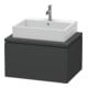 Duravit Waschtischunterschrank L-Cube 72x54,7cm, graph ma, f Konsole, 1 Auszug-1