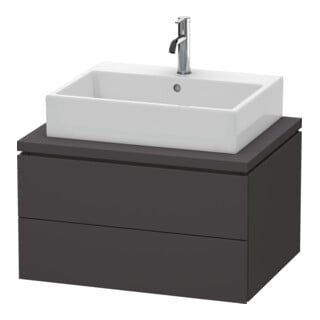 Duravit Waschtischunterschrank L-Cube 72x54,7cm, graph matt, f Kons, 2 Schub.