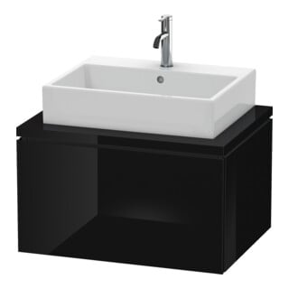 Duravit Waschtischunterschrank L-Cube 72x54,7cm, sw hgl, für Konsole, 1 Auszug