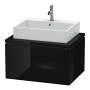 Duravit Waschtischunterschrank L-Cube 72x54,7cm, sw hgl, für Konsole, 1 Auszug