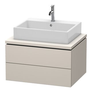 Duravit Waschtischunterschrank L-Cube 72x54,7cm, Tau ma, f Kons, 2 Schubkästen