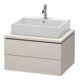 Duravit Waschtischunterschrank L-Cube 72x54,7cm, Tau ma, f Kons, 2 Schubkästen-1