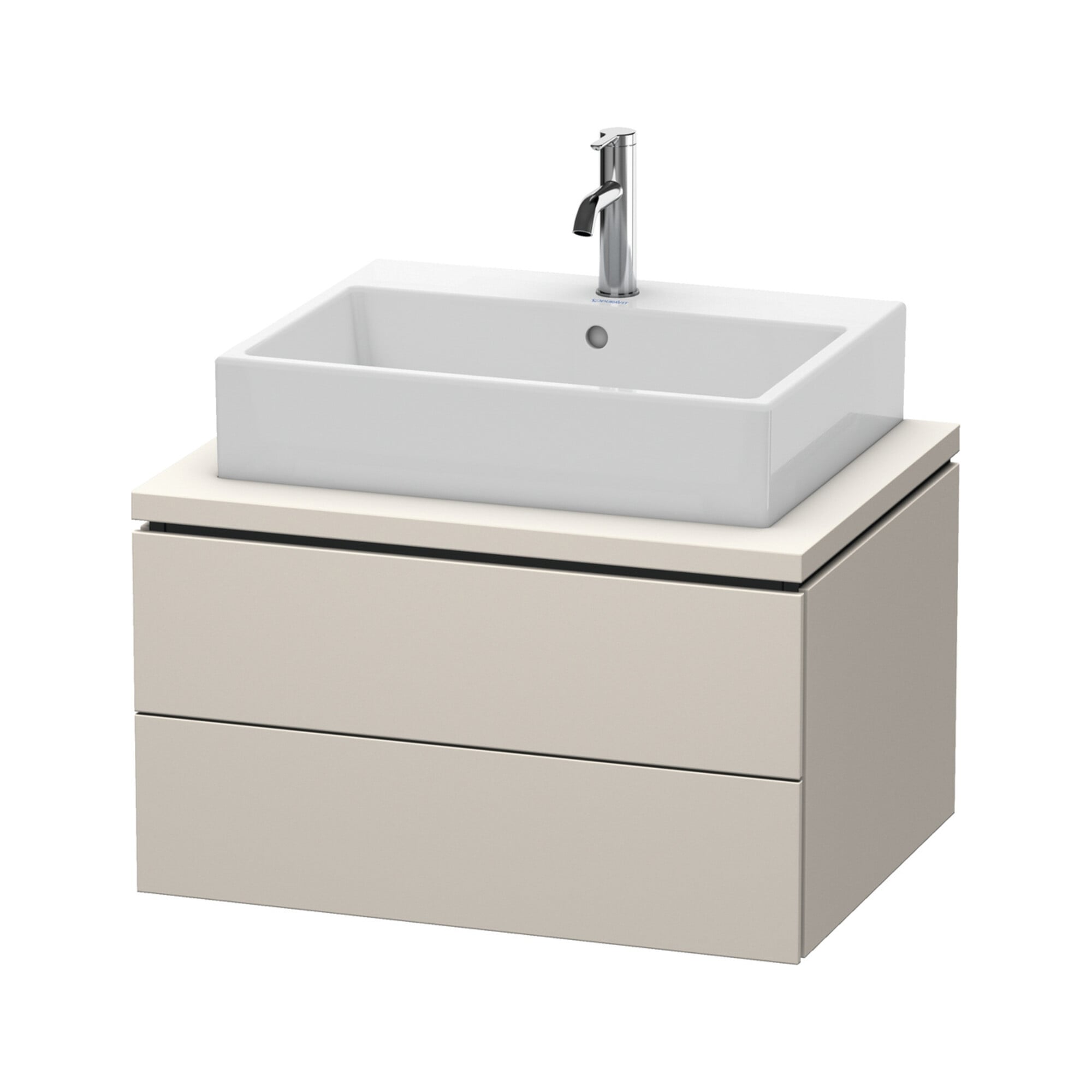 Duravit Waschtischunterschrank L-Cube 72x54,7cm, Tau ma, f Kons, 2 Schubkästen