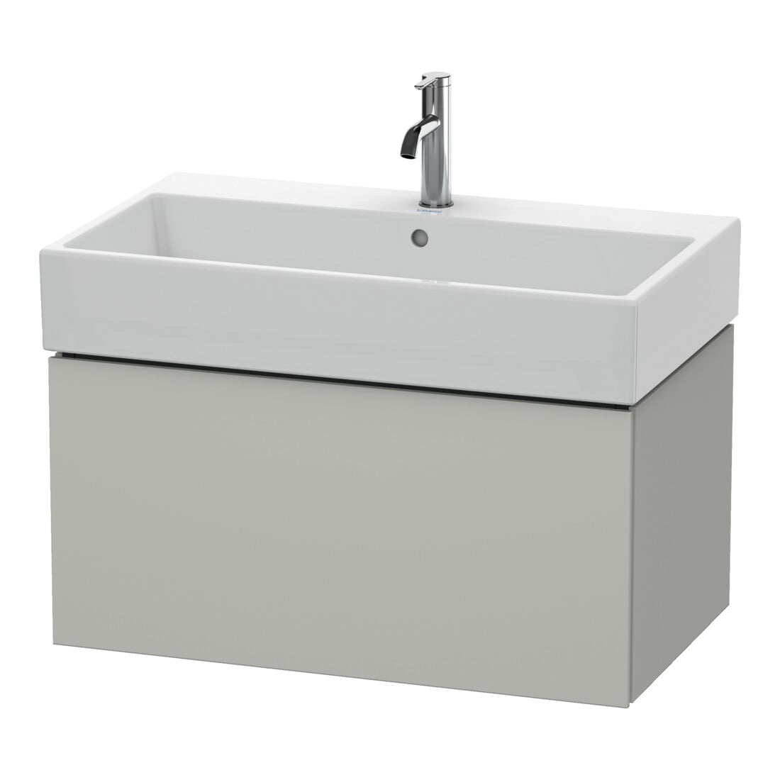 Duravit Waschtischunterschrank L-Cube 78,4x 45,9cm, betongr ma, 1 Ausz., wandhängend