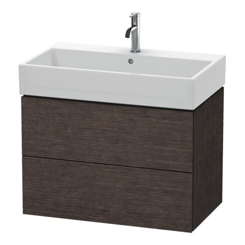 Duravit Waschtischunterschrank L-Cube 78,4x 45,9cm, E d geb., 2 Schub., wandhängend