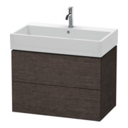 Duravit Waschtischunterschrank L-Cube 78,4x 45,9cm, E d geb., 2 Schub., wandhängend