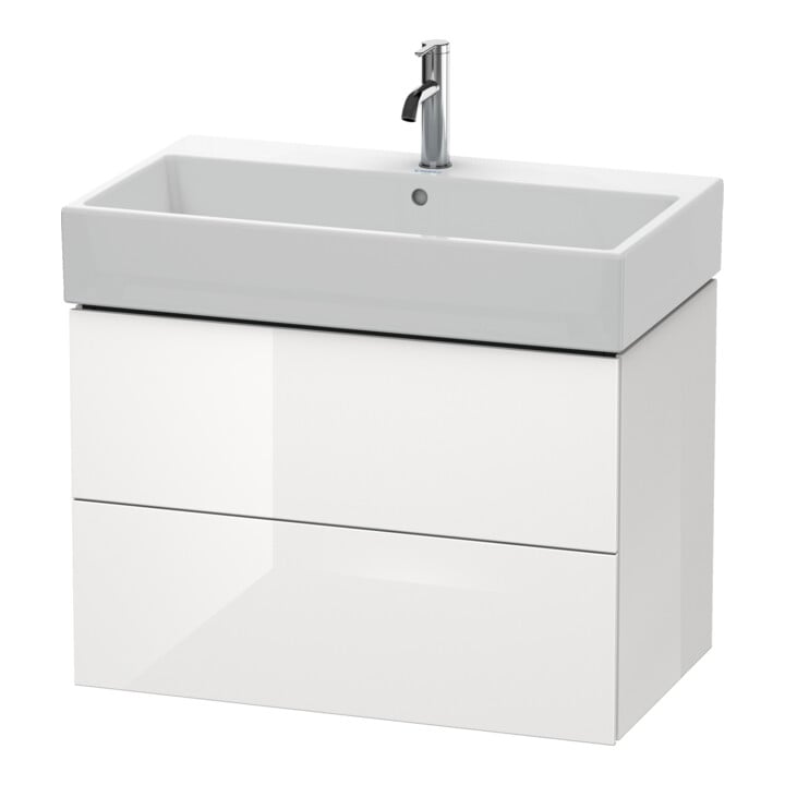 Duravit Waschtischunterschrank L-Cube 78,4x 45,9cm, E d geb., 2 Schub., wandhängend