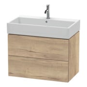Duravit Waschtischunterschrank L-Cube 78,4x 45,9cm, Ei marm., 2 Schub., wandhängend