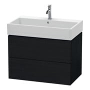 Duravit Waschtischunterschrank L-Cube 78,4x 45,9cm, Ei sw, 2 Schubk., wandhängend