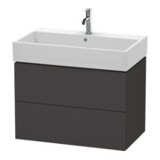 Duravit Waschtischunterschrank L-Cube 78,4x 45,9cm, gra matt, 2 Schub., wandhängend-1