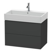 Duravit Waschtischunterschrank L-Cube 78,4x 45,9cm, graph ma, 2 Schub., wandhängend-1