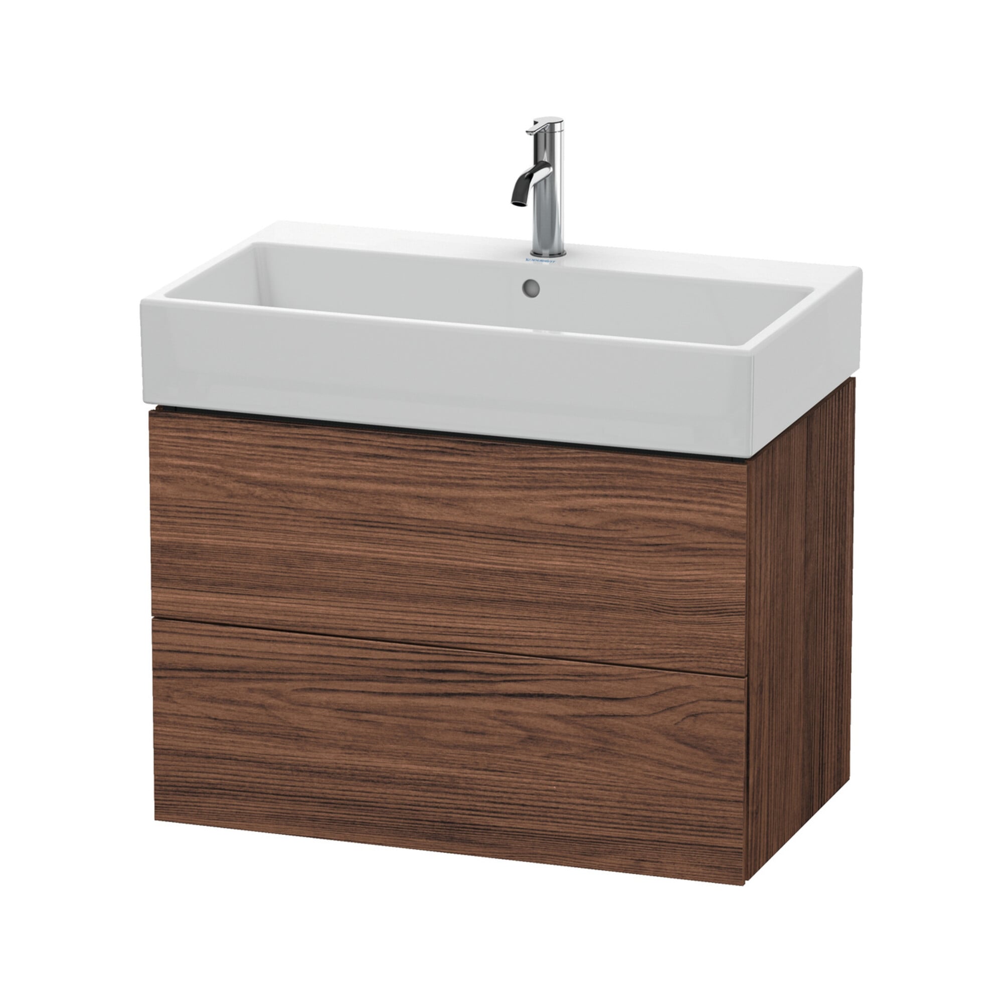Duravit Waschtischunterschrank L-Cube 78,4x 45,9cm, N dkl., 2 Schub., wandhängend
