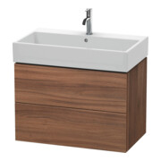 Duravit Waschtischunterschrank L-Cube 78,4x 45,9cm, Nussb Nat, 2 Schub., wandhängend