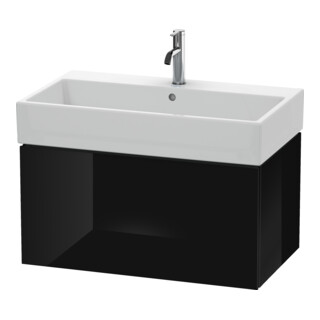 Duravit Waschtischunterschrank L-Cube 78,4x 45,9cm, sw hgl, 1 Ausz., wandhängend