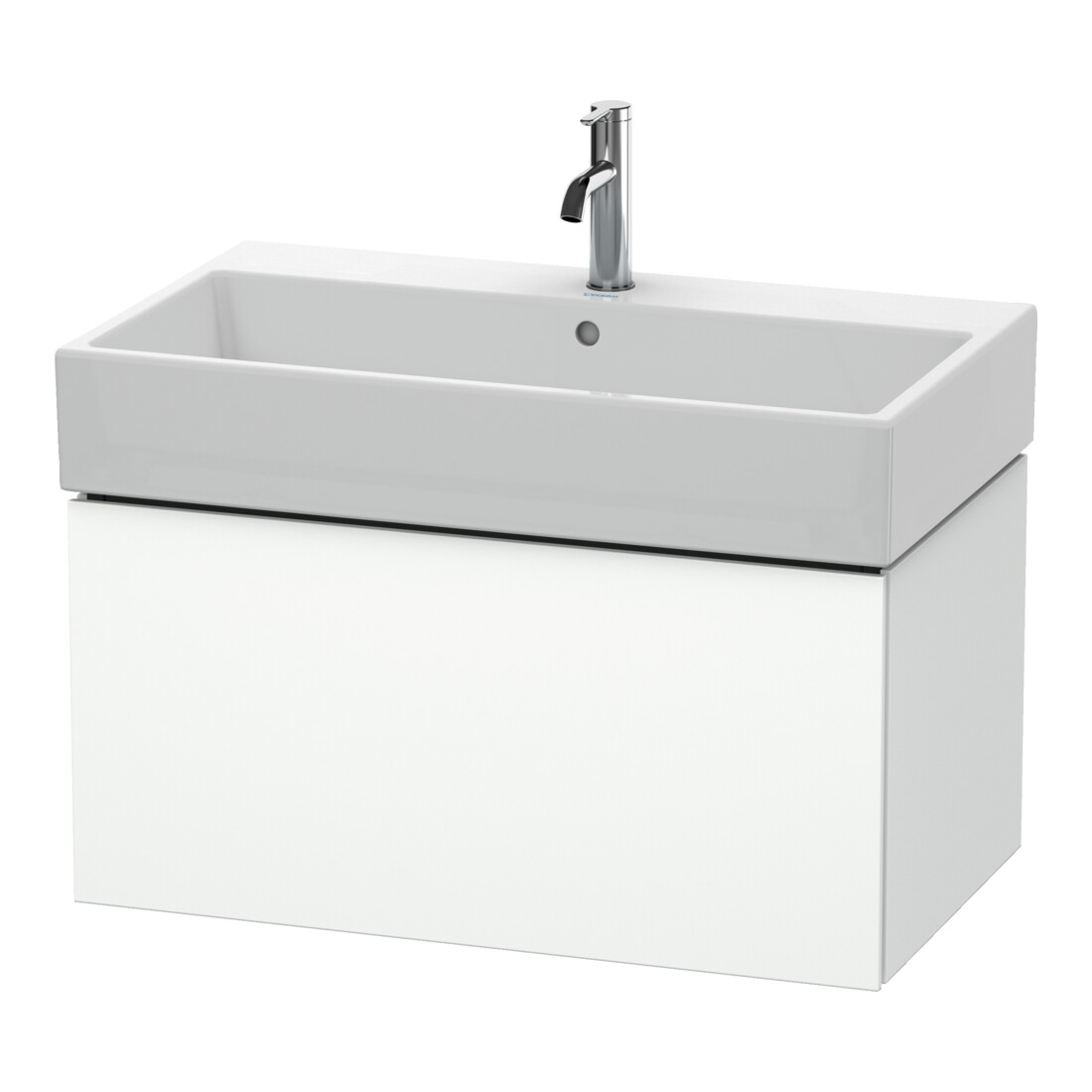 Duravit Waschtischunterschrank L-Cube 78,4x 45,9cm, we. ma, 1 Ausz., wandhängend