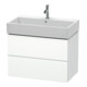 Duravit Waschtischunterschrank L-Cube 78,4x 45,9cm, we. matt, 2 Schub., wandhängend-1