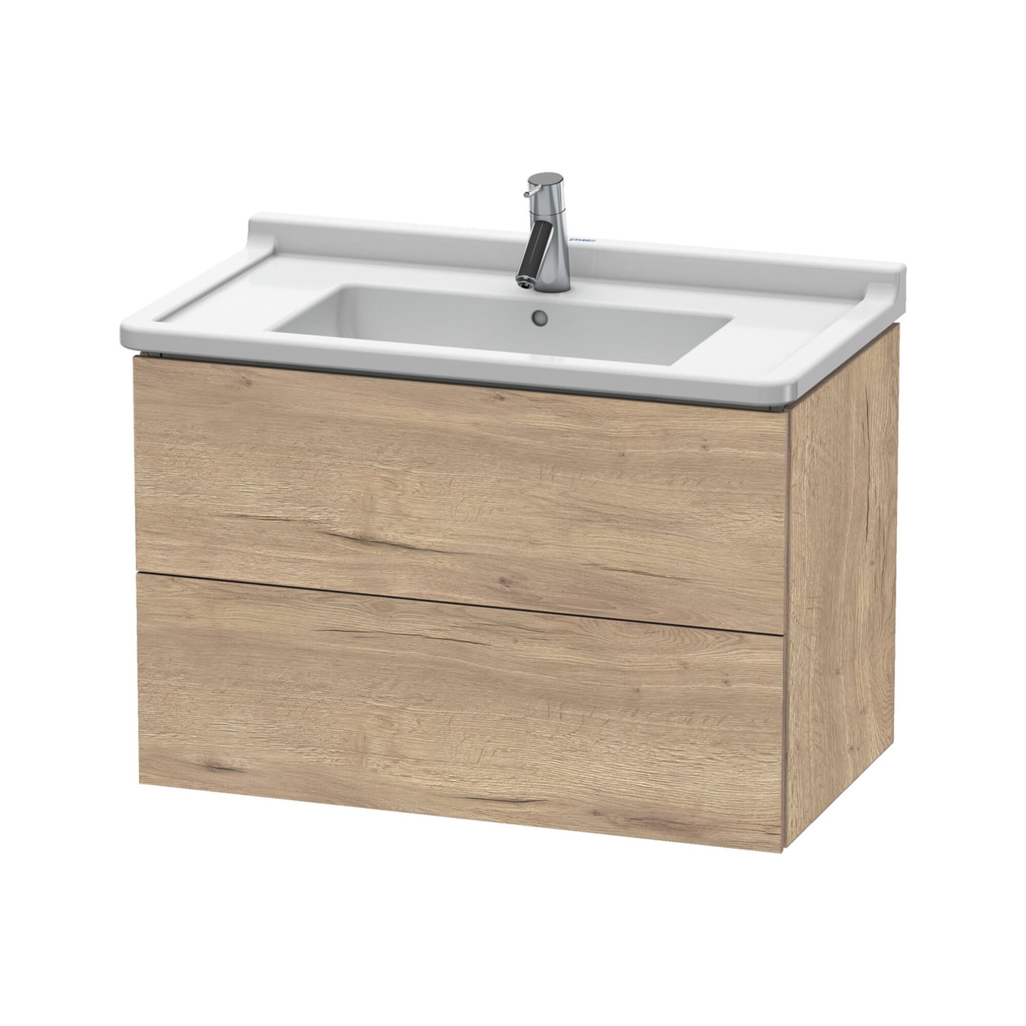 Duravit Waschtischunterschrank L-Cube 82x46,9cm, Ei marm., 2 Schub., wandhängend
