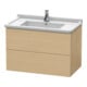 Duravit Waschtischunterschrank L-Cube 82x46,9cm, Ei Nat, 2 Schubk., wandhängend-1