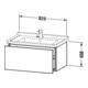 Duravit Waschtischunterschrank L-Cube 82x46,9cm, Ei sw, 1 Auszug, wandhängend-4