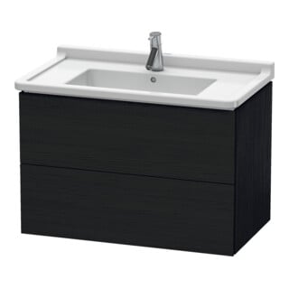 Duravit Waschtischunterschrank L-Cube 82x46,9cm, Ei sw, 2 Schubk., wandhängend