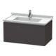 Duravit Waschtischunterschrank L-Cube 82x46,9cm, graph matt, 1 Ausz., wandhängend-1