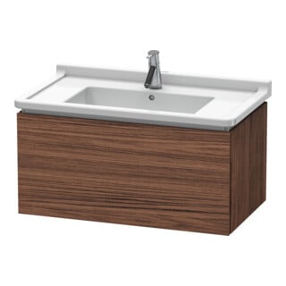 Duravit Waschtischunterschrank L-Cube 82x46,9cm, Nussb dkl., 1 Ausz., wandhängend