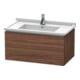 Duravit Waschtischunterschrank L-Cube 82x46,9cm, Nussb dkl., 1 Ausz., wandhängend-1
