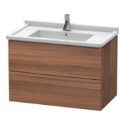 Duravit Waschtischunterschrank L-Cube 82x46,9cm, Nussb Nat, 2 Schub., wandhängend