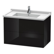 Duravit Waschtischunterschrank L-Cube 82x46,9cm, sw hgl, 2 Schub., wandhängend-1
