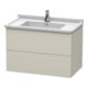 Duravit Waschtischunterschrank L-Cube 82x46,9cm, Tau ma, 2 Schub., wandhängend-1