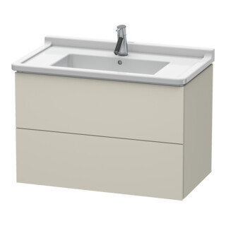 Duravit Waschtischunterschrank L-Cube 82x46,9cm, Tau matt, 2 Schub., wandhängend