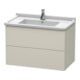 Duravit Waschtischunterschrank L-Cube 82x46,9cm, Tau matt, 2 Schub., wandhängend-1