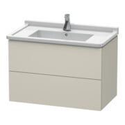 Duravit Waschtischunterschrank L-Cube 82x46,9cm, Tau matt, 2 Schub., wandhängend