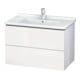 Duravit Waschtischunterschrank L-Cube 82x46,9cm, Tau matt, 2 Schub., wandhängend-3