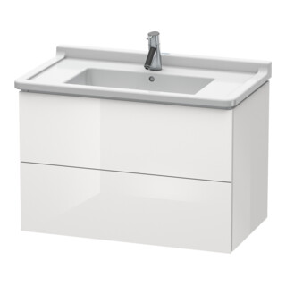 Duravit Waschtischunterschrank L-Cube 82x46,9cm, we. hgl, 2 Schub., wandhängend