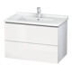 Duravit Waschtischunterschrank L-Cube 82x46,9cm, we. matt, 2 Schub., wandhängend-3