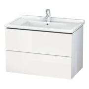 Duravit Waschtischunterschrank L-Cube 82x46,9cm, we. matt, 2 Schub., wandhängend-3
